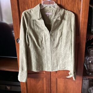 Croft & Barrow Olive Paisley Shirt